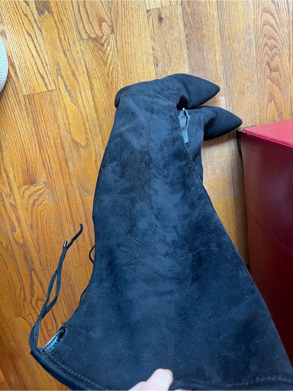 Marc Fisher Black Suede Over-the-Knee Boot